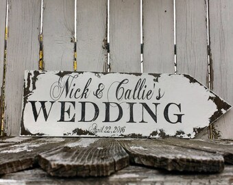 Custom Wedding Sign A Frame Sign Aged Wood by MyPrimitiveBoutique