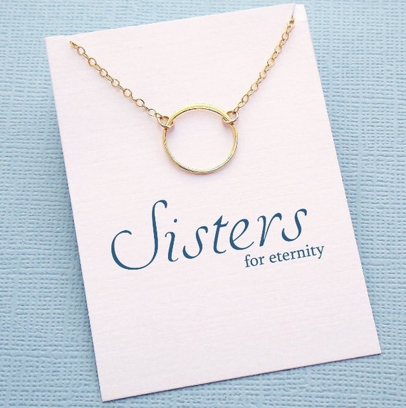 Sister Gift Eternity Necklace Gift for Sister Big Sister