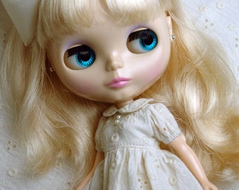 JOJOMOJO Blythe dress puff sleeves mini dress- white