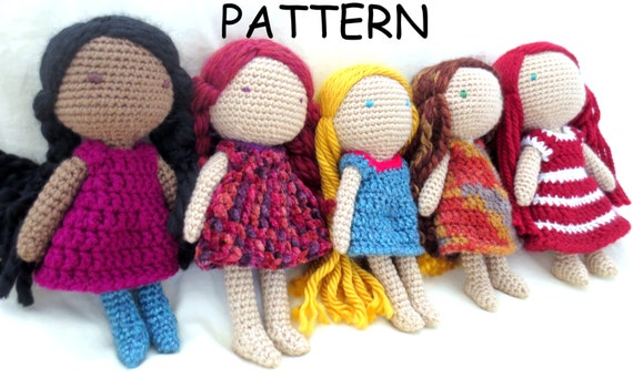 ON SALE Crochet Doll Pattern Amigurumi Doll Pattern Crochet