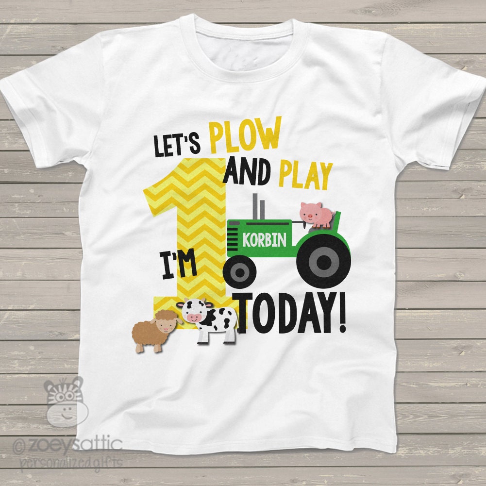 john deere first birthday shirt