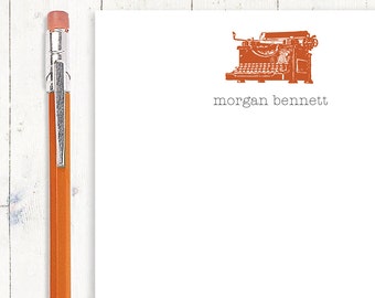 personalized notePAD - VINTAGE TYPEWRITER - stationery - stationary - antique typewriter