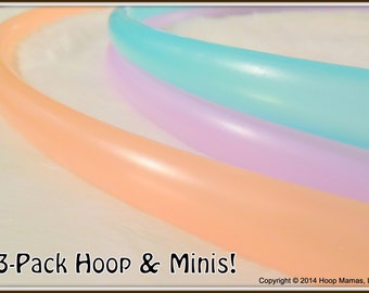 3-PACK PolyPro Set - Colored Polypro Hoop AND Mini Twins Set. 3/4" Or 5/8" OD! Free Sanding. Choose Any Colors in Notes!