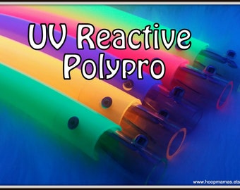 Blacklight Reactive UV Colored Poly Pro Hoops. Available in 3/4" OD and 5/8" OD THiN! BriGHTeSt Colors Around! Free Sanding Option