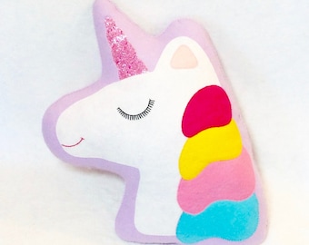 Unicorn Cushion - Unicorn Decor - Kawaii Decor - Nursery Decor - Unicorn Nursery Decor - Unicorn Gifts - Unicorn Pillow
