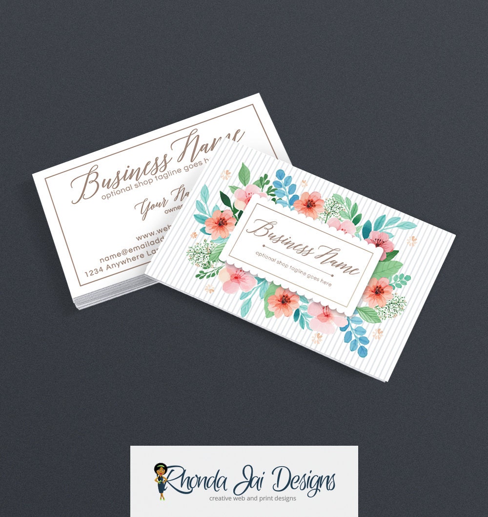 Business Card Designs 2 Sided Printable Business Card Design