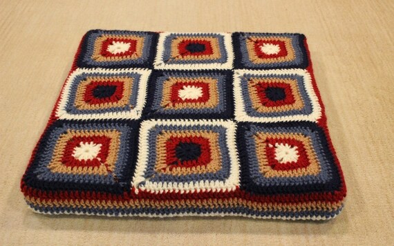 Crochet Pattern for Cushion, Crocheted Pillow Pattern, Meditation Cushion Pat...