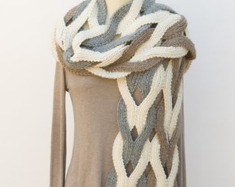 Japanese Weave Wrap PDF Knitting Pattern Instant Download
