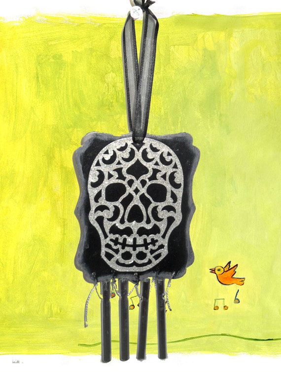 Gothic Wind Chimes Rocketshotz Gothic Wind Chimes Skull Garden Decor Mini