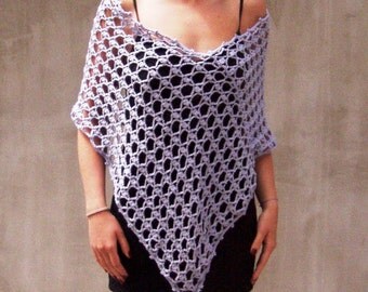 Poncho crochet women pastel infinity rustic lace elegant feminine rustic wedding bridesmaid gift cottage chic customized