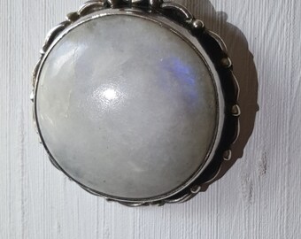 Artist Made Sterling Moonstone Pendant from Private Collection