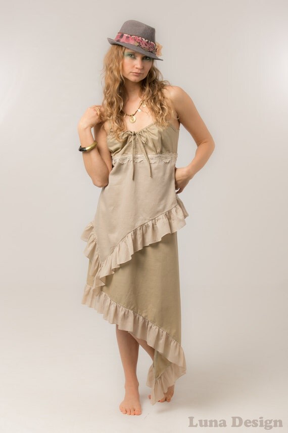 Gypsy Dress Bohemian summer dress linen dress