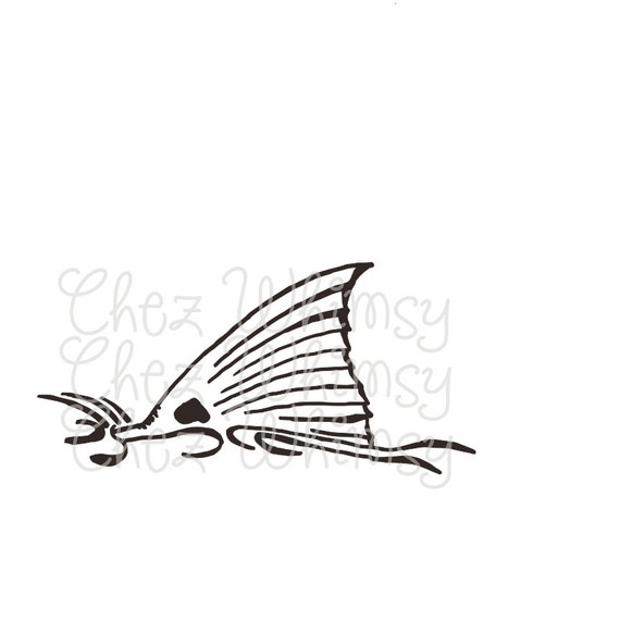 Download Redfish SVG Redfish Tail Redfish Fin SVG Hand Drawn Redfish