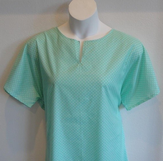 XL Post Surgery Cotton Nightgown Breast Cancer. Mastectomy