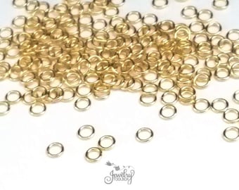 Gold Stainless Steel Jump Rings, Non Tarnish Jewelry Making Supplies, Gold Findings, Stainless Components, 4mm, 5mm, 6mm, 8mm, 20 and up