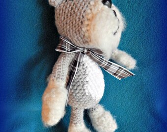 Schnauzer, Miniature or Standard Schnauzer Amigurumi, Schnauzer Stuffie, Baby Toy Schauzer, Dog Toy, Pet Replica, Cute Schnauzer Dog Doll