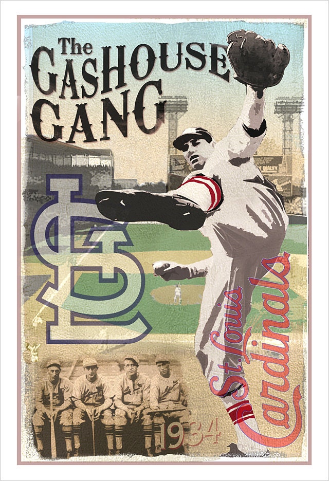 St. Louis Cardinals Gashouse Gang Print 13x19 or