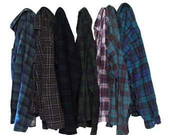 Vintage Oversize Flannel Shirt Distressed Flannels