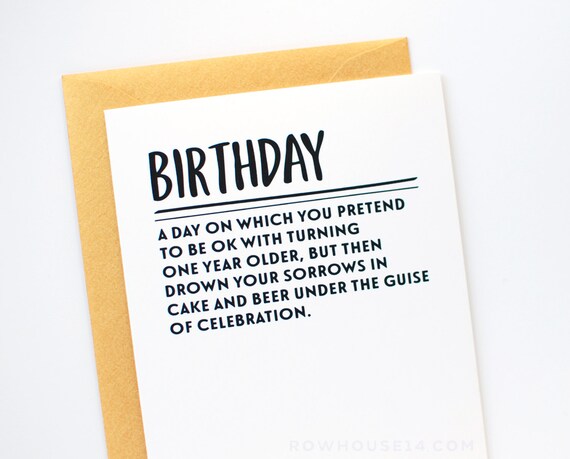 Funny Birthday Card Birthday Card Over The Hill Birthday