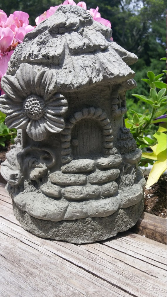 concrete fairy statue