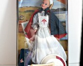 vintage 1990s Barbie Doll, "Civil War Nurse", American Stories Collection, 1995 NIB retro barbie historical outfit memoribilia collectible vintage 1990s Barbie Doll, "Civil War Nurse", American Stories Collection, 1995 NIB retro barbie historical outfit memoribilia collectible
