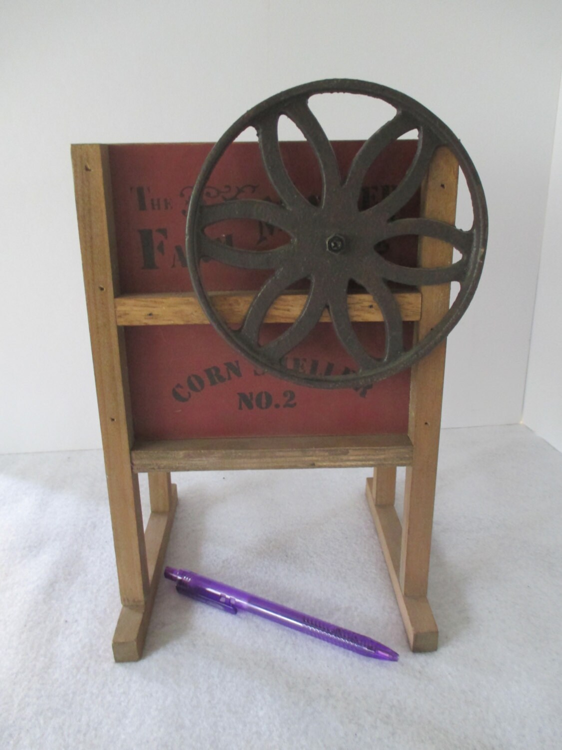 Miniature Corn Sheller Vintage Decorative The Farm Master