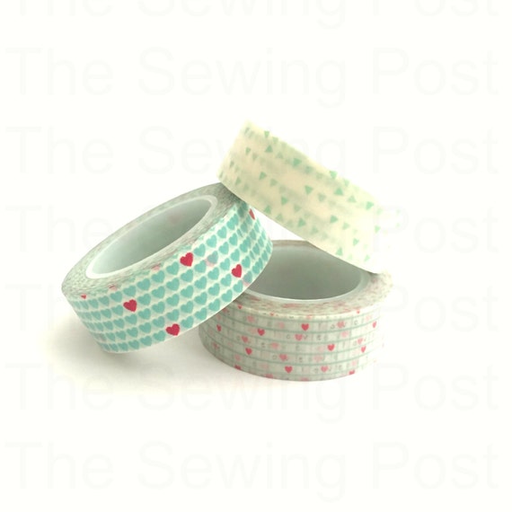 Washi Tape Set: Mint Love