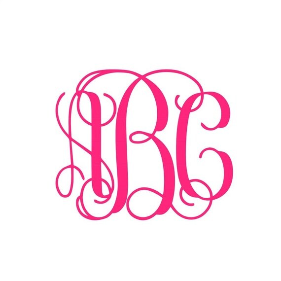 Vine Interlocking Monogram Font SVG