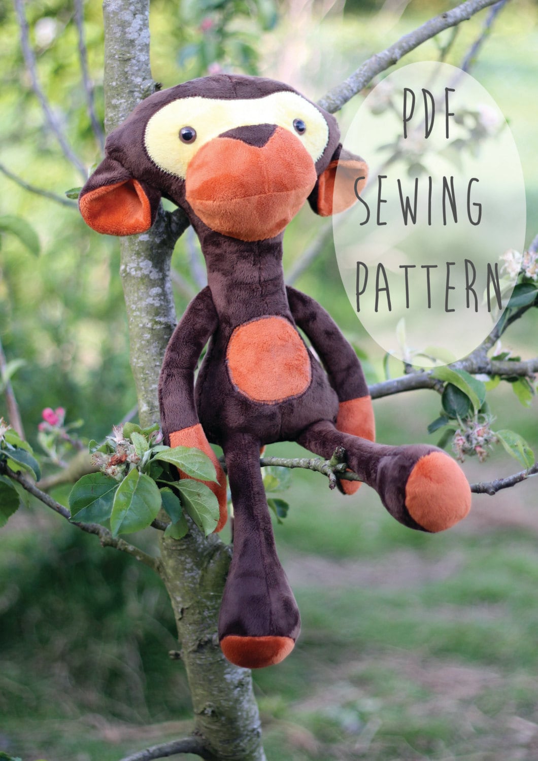 monkey-sewing-pattern-soft-toy-pdf-instant-download-sewing