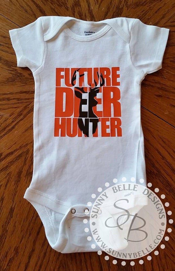 Future Deer Hunter Onesie Personalized Baby Onesie Hunting