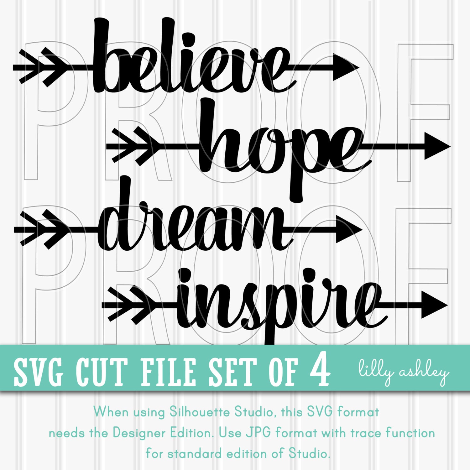 SVG Files set of 4 cut filesCommercial use ok Includes PNG