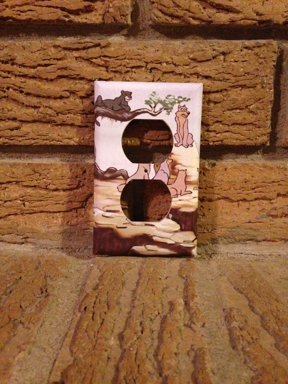 Items similar to Jungle Book Electric Outlet Plate Cover, Jungle Book