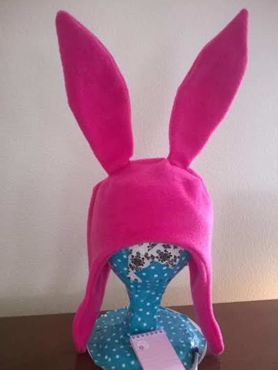 Pink Fleece Bunny Hat