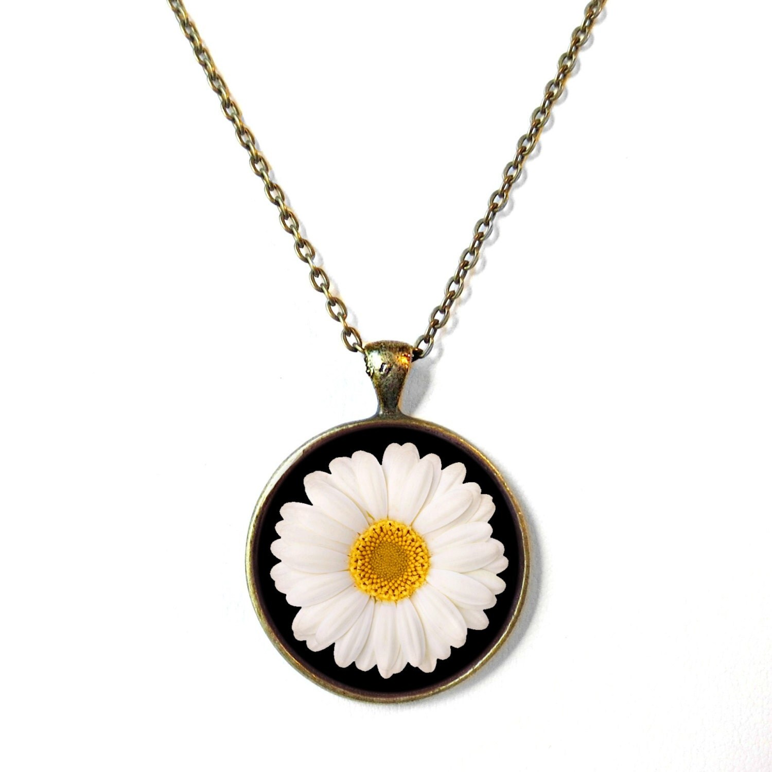 90s Style Daisy Necklace Boho Grunge Jewelry Boho Goth Soft