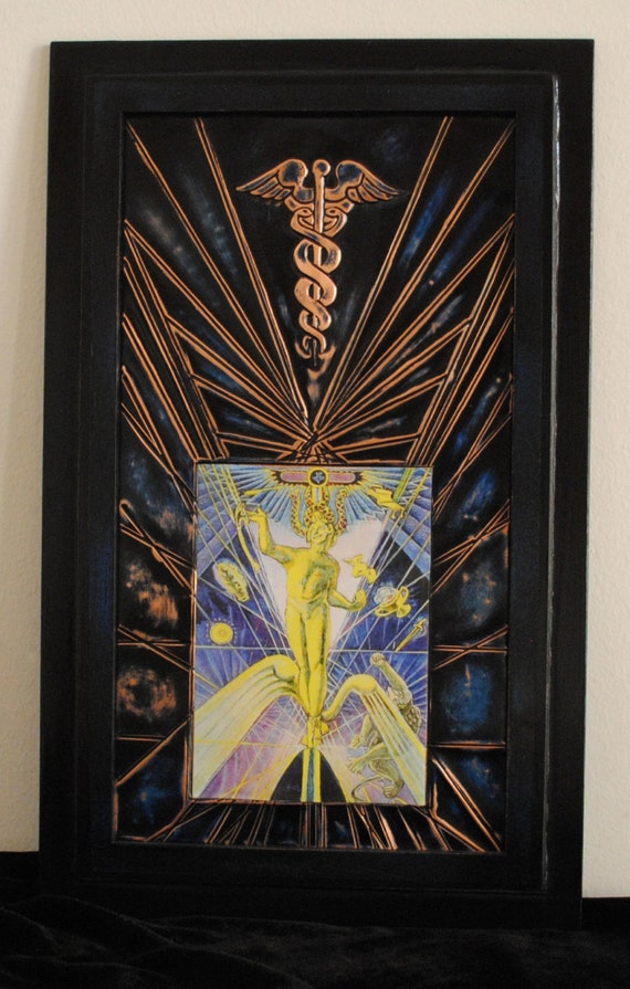 Thoth Tarot card The Magus Occult Art Wall hanging