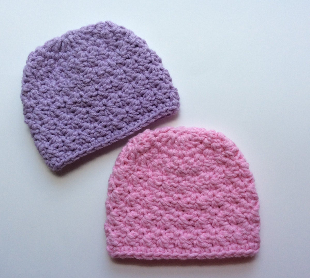 Crochet Twin Hat Preemie Baby Girl Newborn by Crochet2Cherish4You