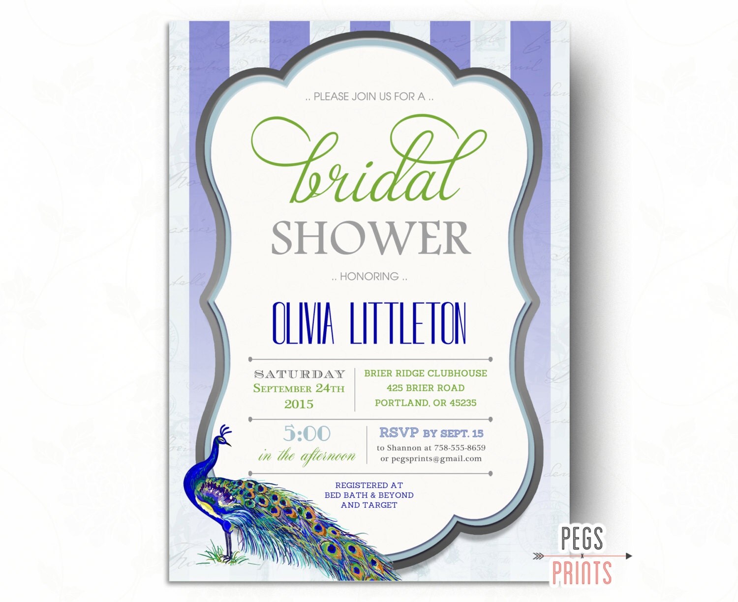 Peacock Bridal Shower Invitations Printable Peacock Bridal Peacock Bridal Shower Invitations Templates