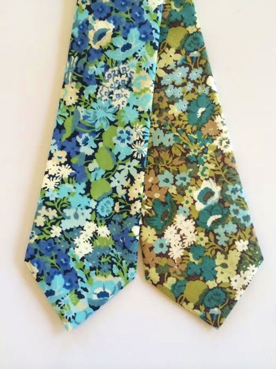 Blue Liberty of London Print Tie Liberty of London by staghandmade