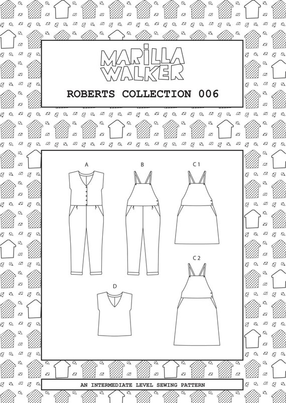 PDF Roberts collection sewing/dress making pattern