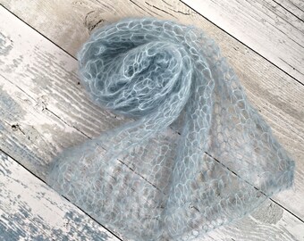 Newborn Photo Wraps, Newborn Stretch Wrap, Gender Neutral Newborn Photo Props, Swaddle Blanket, Newborn Mohair Wrap, Boy Swaddle Wrap