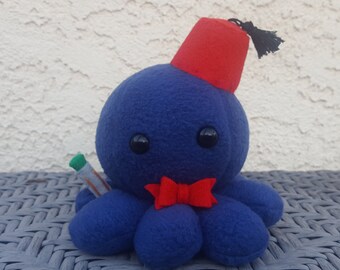Doctor Who Octopus Plush - Matt Smith - Eleventh Doctor - Made to Order - Custom Colors Available