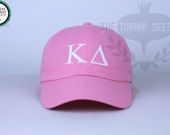 Kappa Delta Greek Only Sorority Baseball Cap - Custom Color Hat and Embroidery.