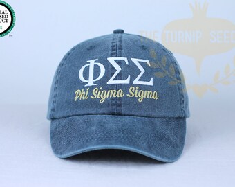 Phi Sigma Sigma Sorority Baseball Cap - Custom Color Hat and Embroidery.