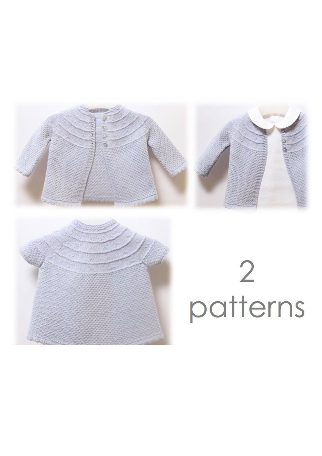 Baby Set / Knitting Pattern Instructions in English / PDF