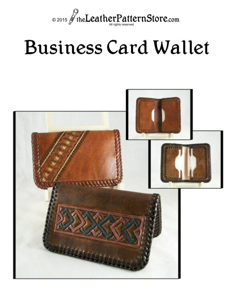 Leather pattern Business Card Wallet PDF pattern download