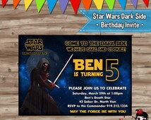 Invitation Anniversaire Kylo Ren