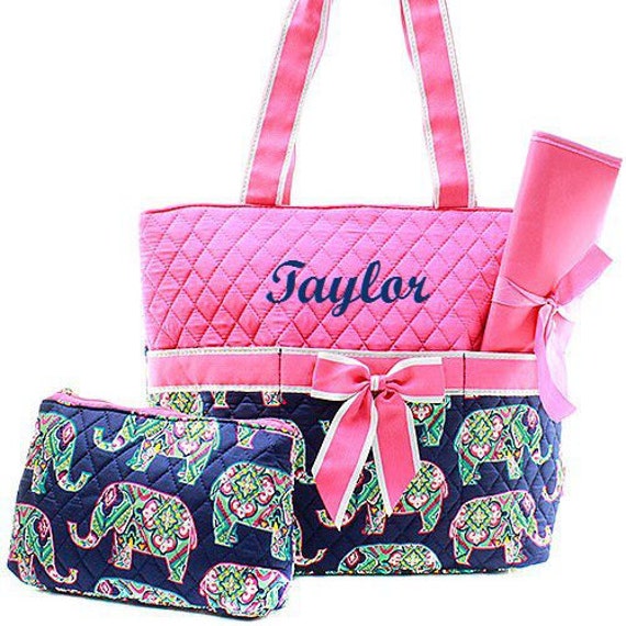 monogram diaper bags