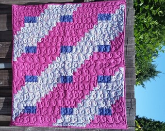 Paisley and plum log cabin