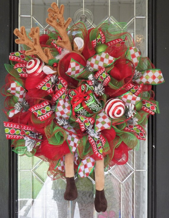 Whimsical Christmas Wreath Christmas Decoration Wreath for