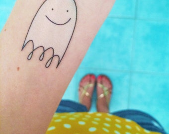 ghost tattoos halloween temporary tattoos smiling ghost happy ghost tattoos halloween temporary tattoos smiling ghost happy